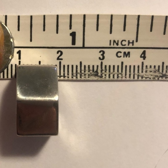 𝅺vintage Taxco Sterling Silver Open Lug Nut Stud Earrings .6” - Picture 6 of 6